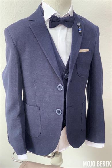 Mogi Erkek Çocuk Spor Yelekli Takım Elbise 20268 Lacivert