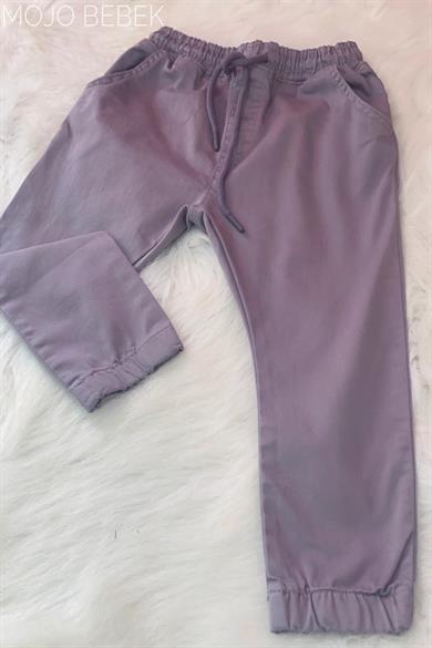 Mojo Bebek Erkek Çocuk Lastikli Bel Kanvas Pantolon 2182 Gri