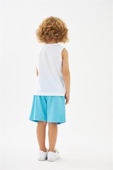 Mojo Bebek Erkek Çocuk Surf Camp %100 Pamuk Penye Şort 219279 Turkuaz
