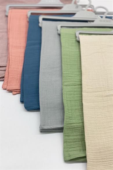 Mojo Bebek Unisex Çok Amaçlı Müslin Örtü 9211 Somon