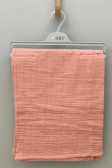 Mojo Bebek Unisex Çok Amaçlı Müslin Örtü 9211 Somon