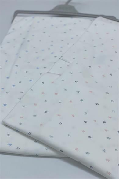 Mojo Bebek Yıldız Baskılı Penye Battaniye 1563 Beyaz-Pembe