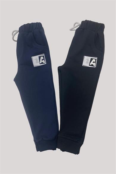 Mojo Erkek Bebek 1-4 Yaş Baskılı Manşetli Eşofman Altı 10010 Lacivert