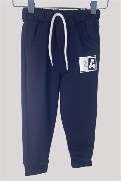 Mojo Erkek Bebek 1-4 Yaş Baskılı Manşetli Eşofman Altı 10010 Lacivert