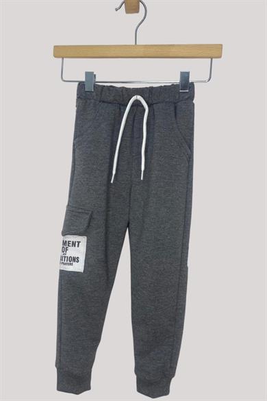 Mojo Erkek Bebek 1-4 Yaş Beyond Baskılı Eşofman Altı 10004 Füme