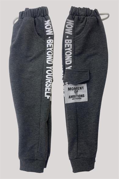 Mojo Erkek Bebek 1-4 Yaş Beyond Baskılı Eşofman Altı 10004 Füme