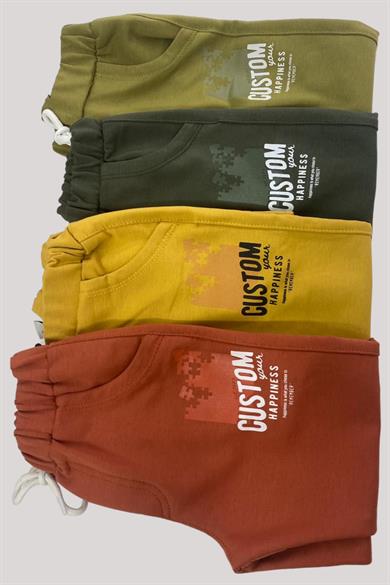 Mojo Erkek Bebek 1-4 Yaş Custom Baskılı Eşofman Altı 10002 Kiremit