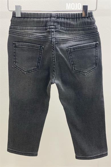 Mojo Erkek Bebek 1-5 Yaş Beli Lastikli Kot Pantolon 5368 Füme