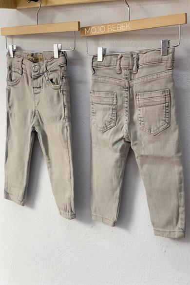 Mojo Erkek Bebek 1-5 Yaş Dar Paça Kot Pantolon 15052 Gri