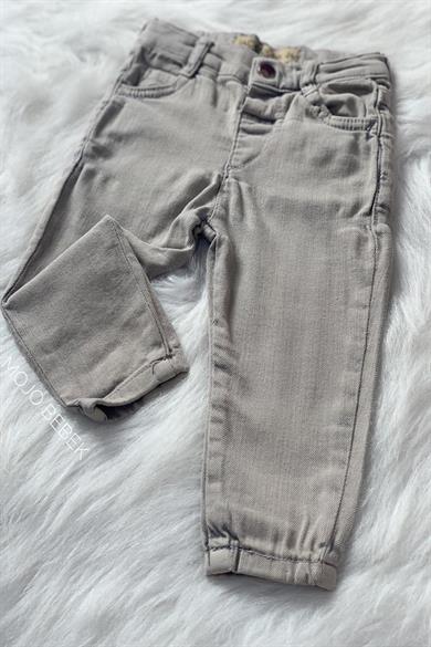 Mojo Erkek Bebek 1-5 Yaş Dar Paça Kot Pantolon 15052 Gri