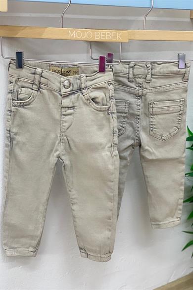 Mojo Erkek Bebek 1-5 Yaş Dar Paça Kot Pantolon 15052 Gri