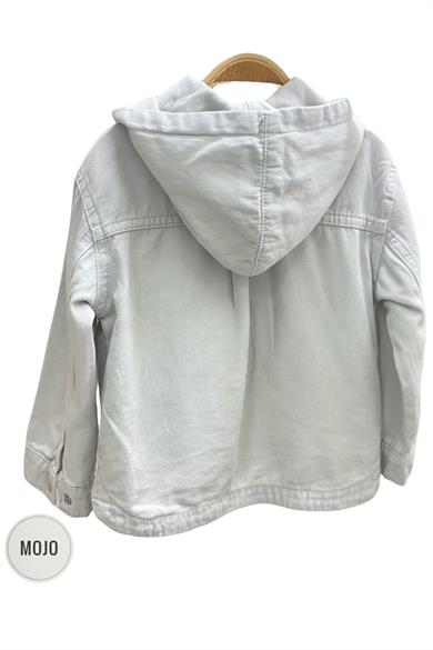 Mojo Erkek Bebek 1-5 Yaş Kapüşonlu Gömlek Ceket Taş Rengi