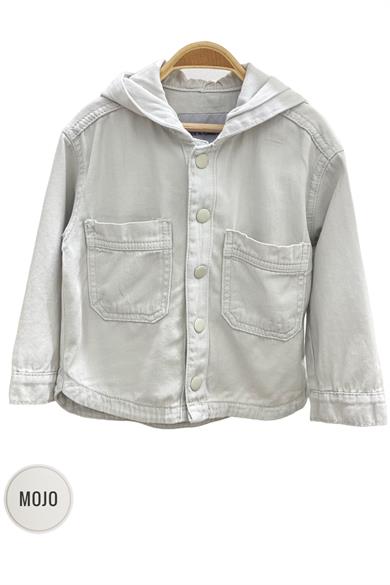 Mojo Erkek Bebek 1-5 Yaş Kapüşonlu Gömlek Ceket Taş Rengi