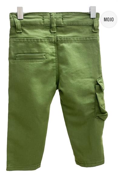 Mojo Erkek Bebek 1-5 Yaş Kargo Cepli Likralı Pantolon 2304 Haki