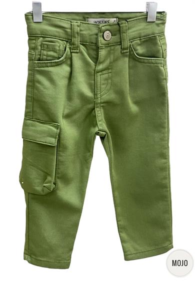 Mojo Erkek Bebek 1-5 Yaş Kargo Cepli Likralı Pantolon 2304 Haki