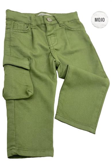Mojo Erkek Bebek 1-5 Yaş Kargo Cepli Likralı Pantolon 2304 Haki