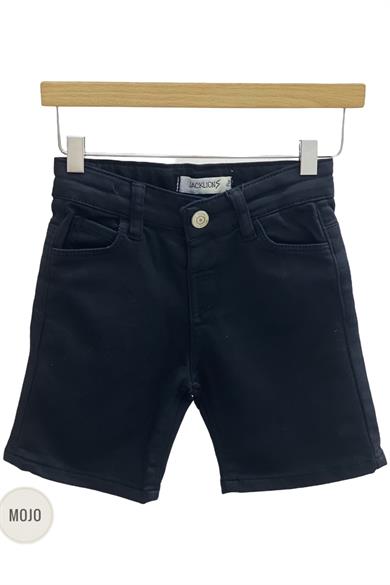 Mojo Erkek Bebek 1-5 Yaş Renkli Yumuşak Denim Şort 2302 Siyah