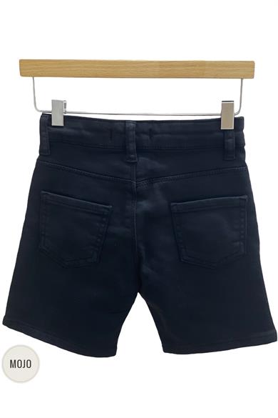 Mojo Erkek Bebek 1-5 Yaş Renkli Yumuşak Denim Şort 2302 Siyah