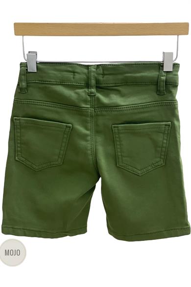 Mojo Erkek Bebek 1-5 Yaş Renkli Yumuşak Denim Şort 2302 Haki