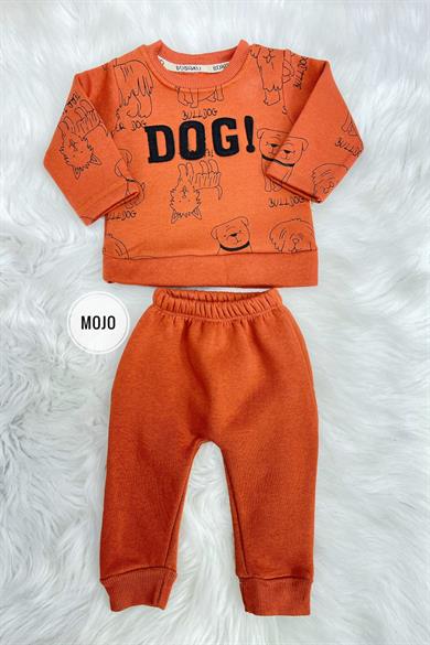 Mojo Erkek Bebek 6-24 Ay Kışlık İçi Polar Eşofman Takımı 620