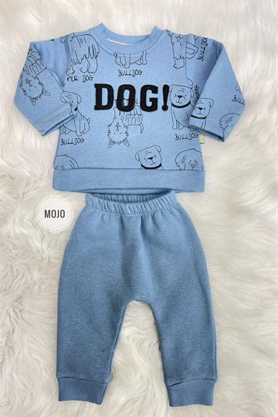 Mojo Erkek Bebek 6-24 Ay Kışlık İçi Polar Eşofman Takımı 620