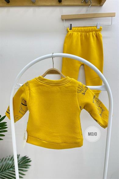 Mojo Erkek Bebek 6-24 Ay Kışlık İçi Polar Eşofman Takımı 620