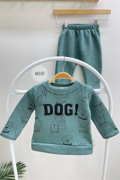 Mojo Erkek Bebek 6-24 Ay Kışlık İçi Polar Eşofman Takımı 620