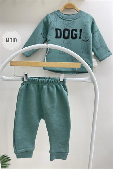 Mojo Erkek Bebek 6-24 Ay Kışlık İçi Polar Eşofman Takımı 620