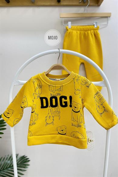 Mojo Erkek Bebek 6-24 Ay Kışlık İçi Polar Eşofman Takımı 620