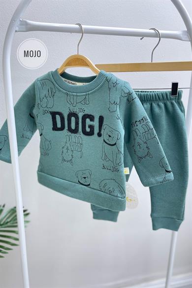 Mojo Erkek Bebek 6-24 Ay Kışlık İçi Polar Eşofman Takımı 620