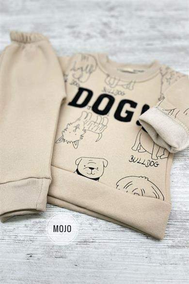 Mojo Erkek Bebek 6-24 Ay Kışlık İçi Polar Eşofman Takımı 620