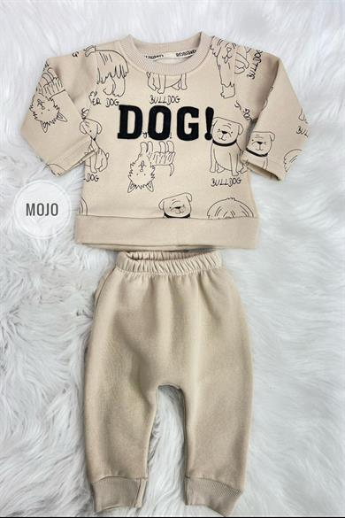 Mojo Erkek Bebek 6-24 Ay Kışlık İçi Polar Eşofman Takımı 620