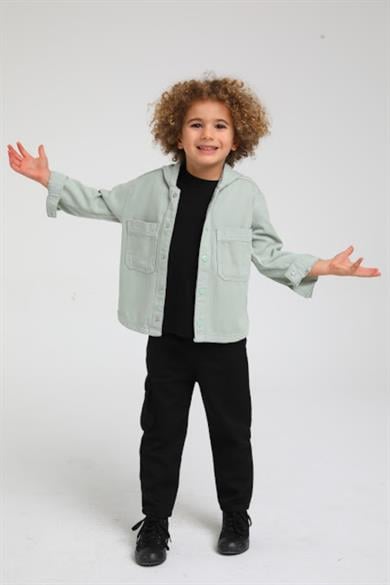 Mojo Erkek Bebek Kargo Cepli Pantolon 2219 Siyah