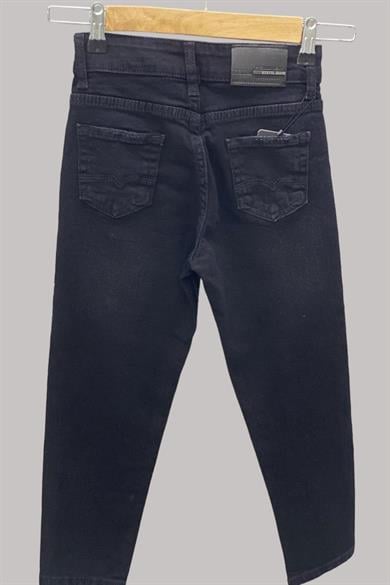 Mojo Erkek Çocuk 1-12 Yaş Taşlamalı Kot Pantolon 486 Siyah