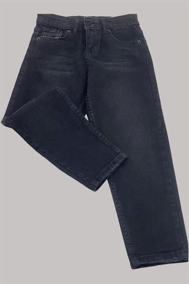 Mojo Erkek Çocuk 1-12 Yaş Taşlamalı Kot Pantolon 486 Siyah
