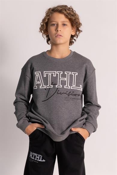 Mojo Erkek Çocuk 11-15 Yaş İşlemeli Eşofman Takımı Füme