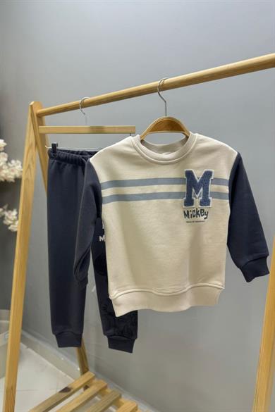 Mojo Erkek Çocuk 2-8 Yaş Mickey Baskılı Eşofman Takımı 8024 Antrasit