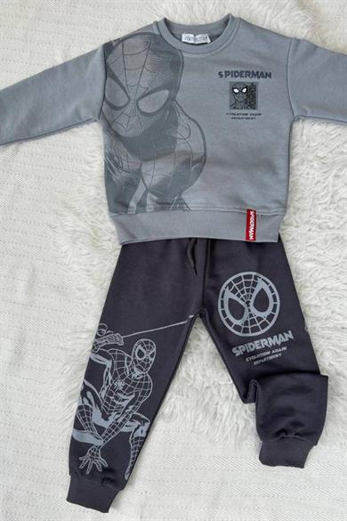 Mojo Erkek Çocuk 2-8 Yaş Spiderman Baskılı Eşofman Takımı 8062 Antrasit