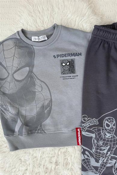 Mojo Erkek Çocuk 2-8 Yaş Spiderman Baskılı Eşofman Takımı 8062 Antrasit