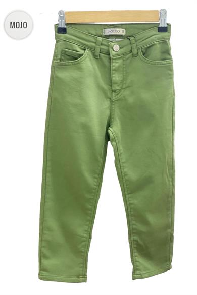 Mojo Erkek Çocuk 4-14 Yaş Full Likralı Renkli Denim Pantolon 2321 Haki