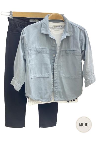 Mojo Erkek Çocuk 4-14 Yaş Full Likralı Renkli Denim Pantolon 2321 Siyah