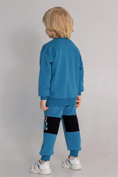 Mojo Erkek Çocuk 4-8 Yaş Basic Eşofman Takımı Mavi