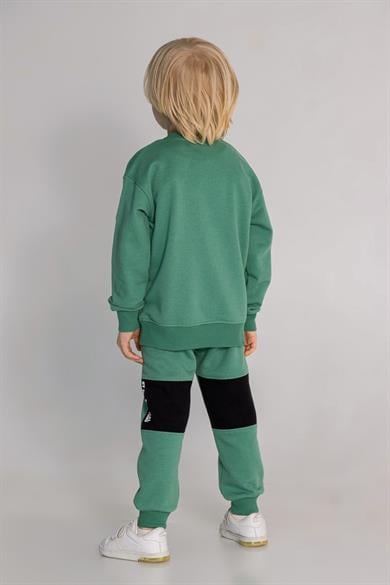 Mojo Erkek Çocuk 4-8 Yaş Basic Eşofman Takımı Yeşil