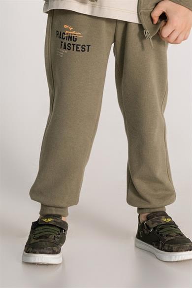 Mojo Erkek Çocuk 4-8 Yaş Baskılı Eşofman Takımı 4696 Krem-Haki