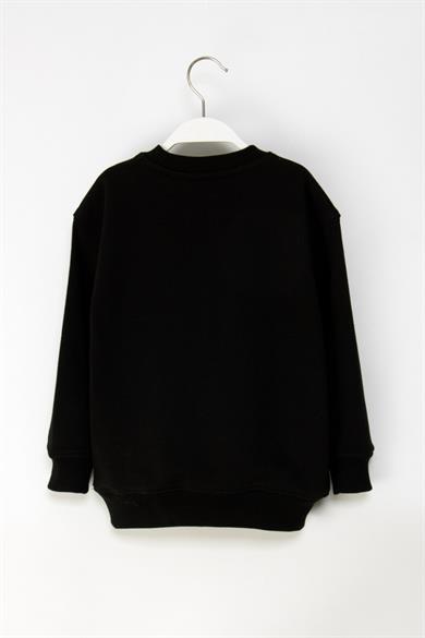 Mojo Erkek Çocuk 4-9 Yaş Game Baskılı Sweatshirt Siyah
