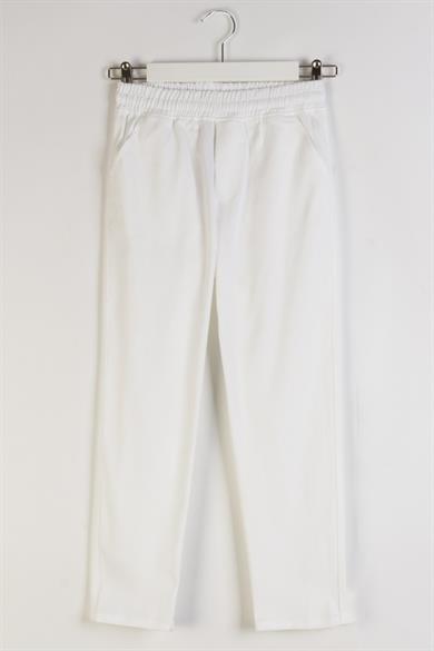Mojo Erkek Çocuk 4-9 Yaş Pamuklu Gabardin Pantolon 7723 Beyaz