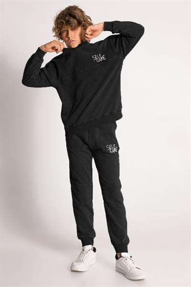 Mojo Erkek Çocuk 7-11 Yaş İşlemeli Eşofman Takımı Siyah