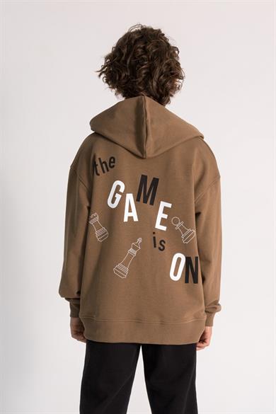 Mojo Erkek Çocuk 9-14 Yaş  Baskılı Eşofman Takımı Kahverengi