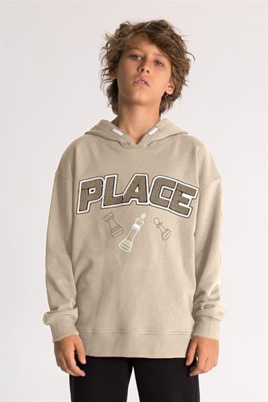 Mojo Erkek Çocuk 9-14 Yaş  Baskılı Eşofman Takımı Bej