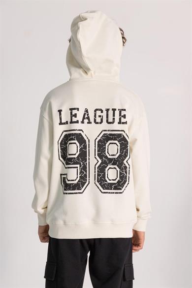 Mojo Erkek Çocuk 9-14 Yaş Kapüşonlu Sweatshirt 4060 Krem